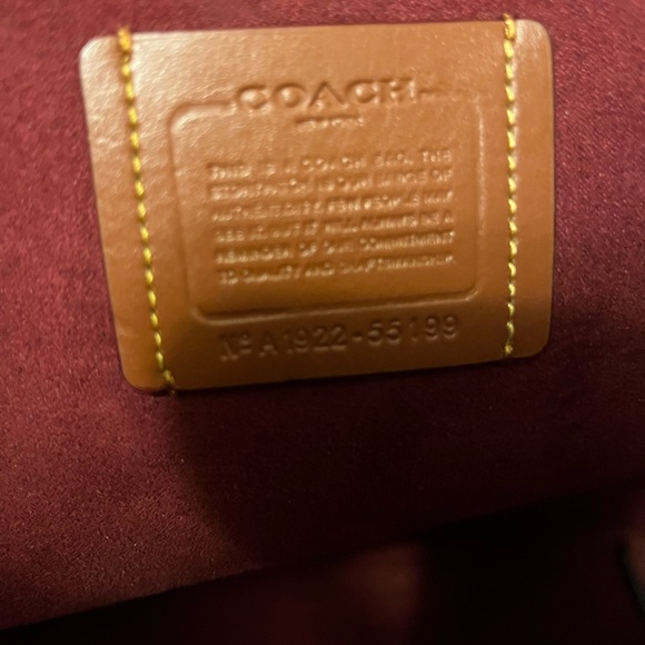 Coach Black Leather Tote - Picture 8 of 8